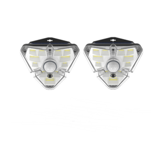 Motion-sensing water-resistant LED wall lamp