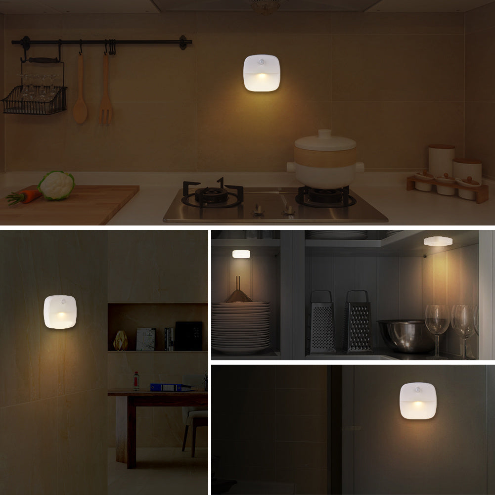 Motion Sensor Light, Veshow Battery Powered Night Light, Stick on LED