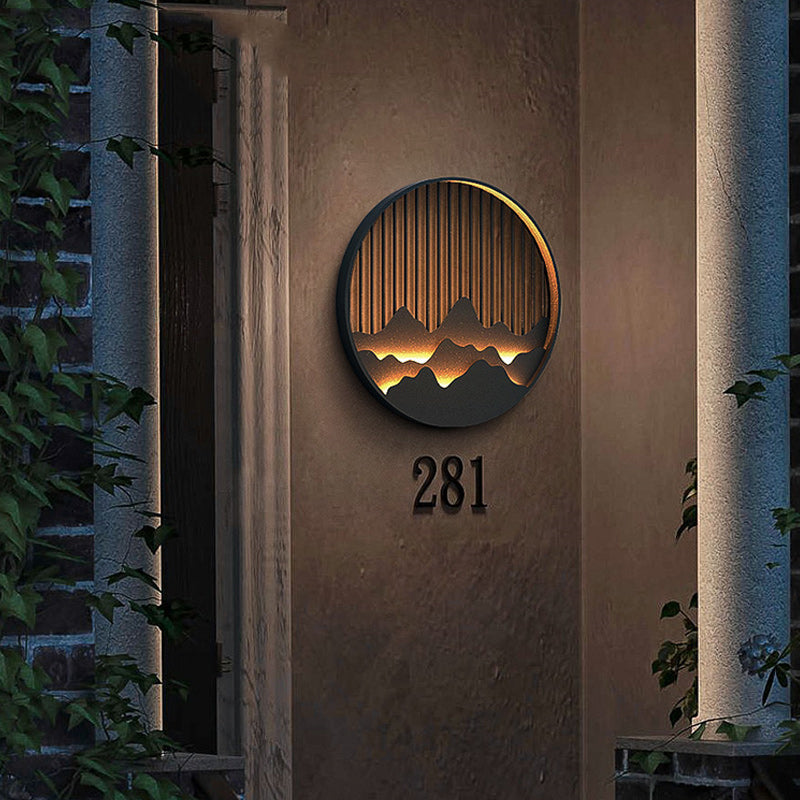 Water-Resistant Step Pathway Minimal Outdoor Wall Light