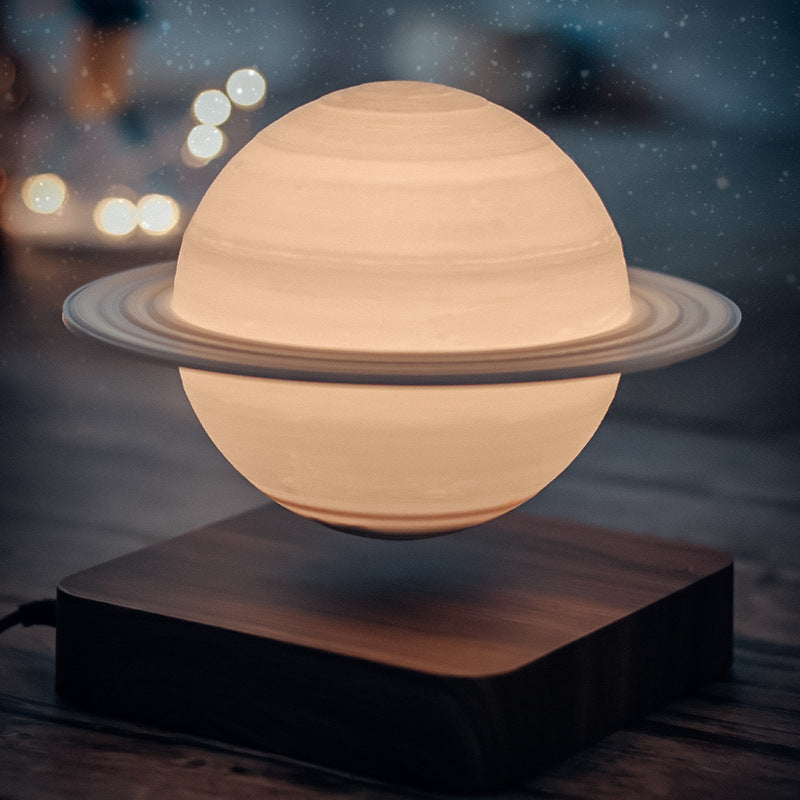 Floating magnetic night light lunar