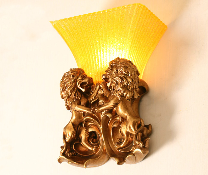 Vintage European wall light fixture