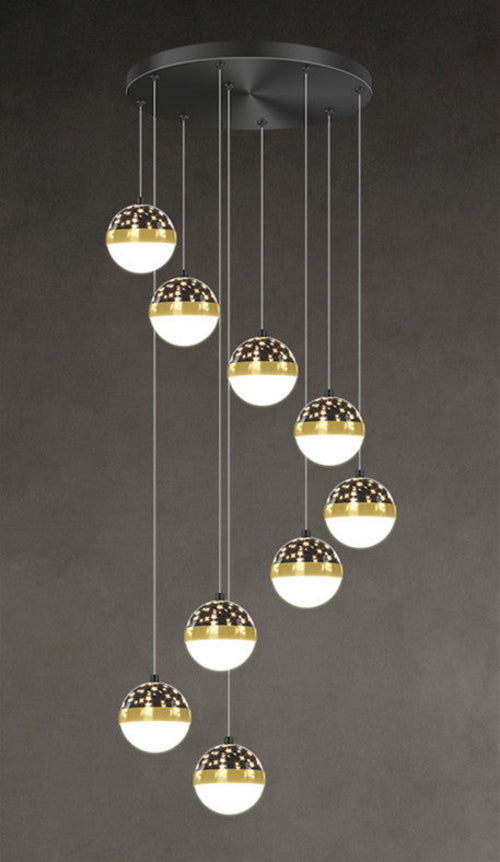 Scandinavian Elegance Premium Duplex Villa Staircase Pendant Light
