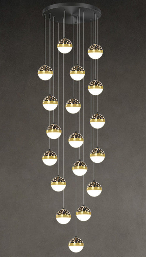 Scandinavian Elegance Premium Duplex Villa Staircase Pendant Light