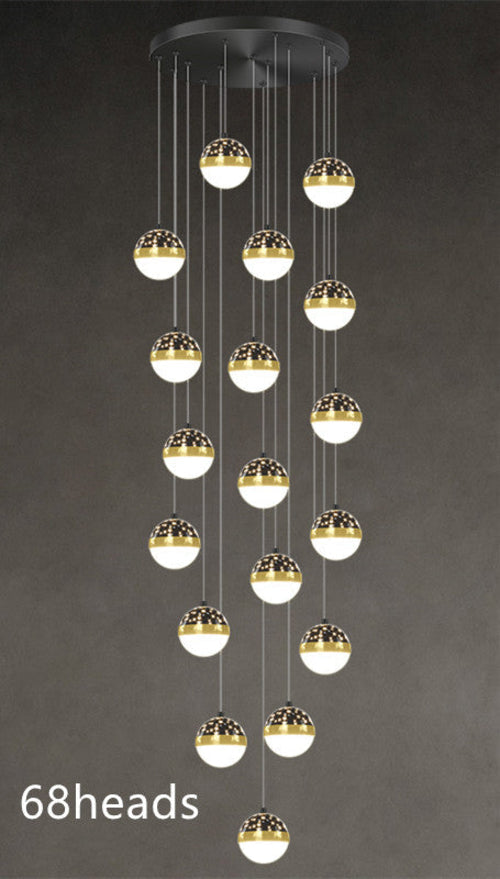 Scandinavian Elegance Premium Duplex Villa Staircase Pendant Light