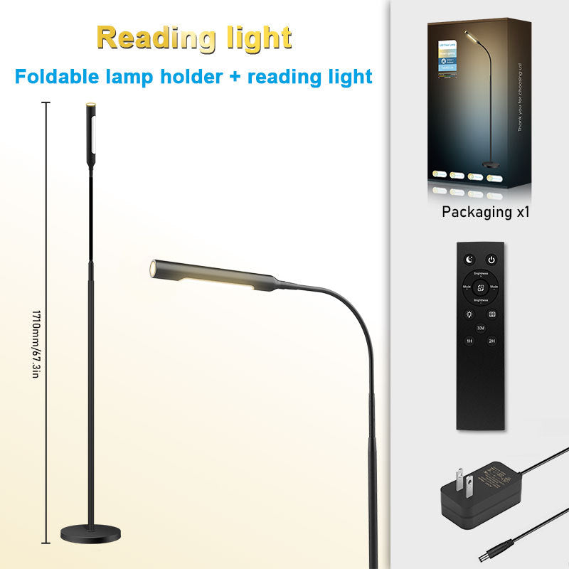 Adjustable Floor Light for Sofa with Warm Glow and Height Control