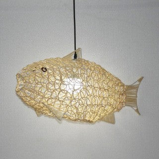 Innovative Aquatic Bamboo Light Fixture