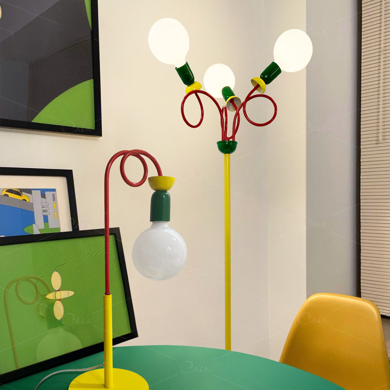 Multicolor Living Area Accent Table Bedroom Nightstand Light