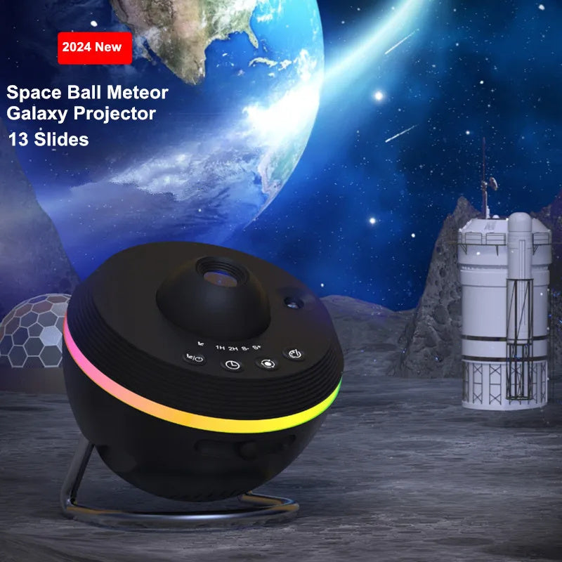 Dynamic Meteor 13 In 1 Ultra Clear Galaxy Projector Lamp Rotary Space